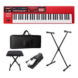 Teclado Roland Xps10 Sintetizador Xps 10 Red C/ Fonte + Kit