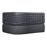 Teclado Sem Fio Ergo K860 Com Layout Dividido Preto Logitech Idioma Inglês Us