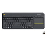 Teclado Sem Fio Logitech K400 Plus Preto Portugues Brasil