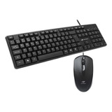 Teclado Usb Kb-11bk E Mouse Ms-20bk (25bk) C3tech