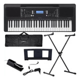 Teclado Yamaha Arranjador Psr E373 61 Teclas + Kit