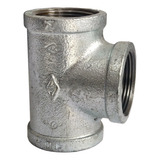 Tee 90 Galvanizada Resca Femea Bsp - 3/8 Polegada