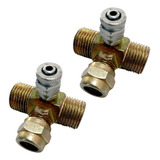 Tee Válvula Solenoide 1/2 Suspensão A Ar 12mm (02 Peças)