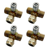 Tee Válvula Solenoide 1/2 Suspensão A Ar 12mm (04 Peças)