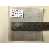 Tela De Aço Inox 304 Malha 120 Fio 0,08 ( 30 Cm X 1,00 M )
