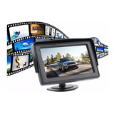 Tela Fixa Monitor Veicular 4.3 Vídeo Lcd Câmera Ré Ou Cftv