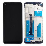 Tela Frontal Lcd Compatível Moto G8 Xt-2045-1 Com Aro + Peli