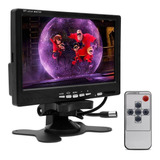 Tela Lcd 7 Portátil Monitor Dvd/ Tft / Colorida Com Controle