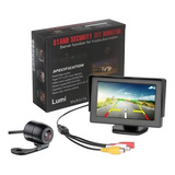 Tela Monitor Veicular 4.3 Polegadas Retrátil Vídeo Lcd Para 