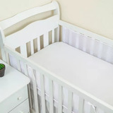 Tela Protetora Respirável Berço Americano Branco Enxoval