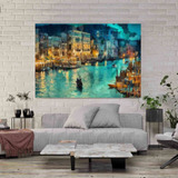 Tela Quadro Grande Decoração Paisagem Veneza