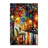 Tela Quadro Parede Pintura A Mão Paisagem Abstrata Moderna