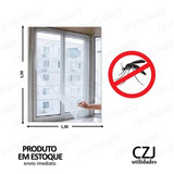 Tela Rede Mosqueteiro Com Velcro Para Janela 130x150cm