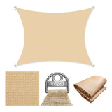 Tela Toldo De Sombreamento Shade Decorativa Areia 3x2,5