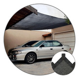 Tela Toldo Garagem Estacionamento 80% Preto 5x4 Acabamento Sombritela