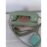 Telefone Antigo Gte De Disco Tijolinho Verde.