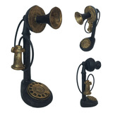 Telefone Antigo Retro Vintage Em Resina - Decoração