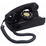 Telefone Antigo Retrô Vintage Tijolinho Preto