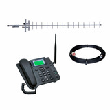 Telefone Celular Rural Completo Quadriband Aquario + Antena