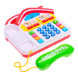 Telefone Divertido Casa 4 Funções Com Luz E Som - Dm Toys