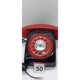 Telefone Ericsson DLG Preto/vermelho Brilho Disco Ano 70 80