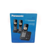 Telefone Fixo Panasonic Sem Fio Kx-tgc363lcb 1.9ghz - 3 Base