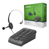 Telefone Headset Com Base Discadora Intelbras