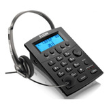 Telefone Headset Com Identificador Chamadas Escritorio