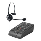 Telefone Headset Intelbras Hsb 40 Preto C/ Base Discadora