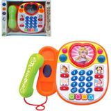 Telefone Infantil Divertido Brinquedo Educativo Som E Luz