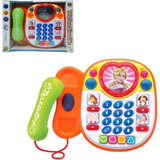 Telefone Infantil Divertido Brinquedo Educativo Som E Luz