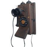 Telefone Minitel Mogno - Artesanal