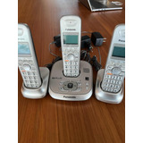Telefone Panasonic - Sem Fio, Com Secretária E 3 Bases