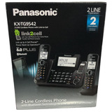 Telefone Panasonic Dect 6.0 Sem Fio 2 Linhas Importado Eua