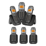 Telefone Sem Fio Base + 5 Ramais Extra Intelbras Promoção.