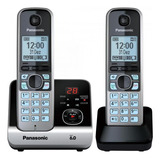 Telefone Sem Fio Base Ramal Panasonic Kx-tg6722 Preto/prata