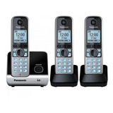 Telefone Sem Fio Com Base + 2 Ramais Kx-tg6713lbb Panasonic