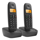 Telefone Sem Fio Intelbras Ts2512 + Ramal Adicional Preto