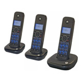Telefone Sem Fio Motorola 3 Bases Ramal Identificador Bina