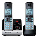 Telefone Sem Fio Panasonic Com Ramal Kxtg6722 Preto E Prata