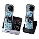 Telefone Sem Fio Panasonic Combo Base + 1 Ramal Cor Cinza