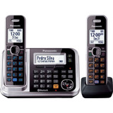Telefone Sem Fio Panasonic Kx-tg7841 + Kx-tga680 Preto/prata Cor Preto/cinza 110v/220v