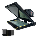 Teleprompter Ate 10,5pol Com Suporte Para Smartphone