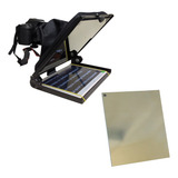 Teleprompter Portátil 10,5 Dslr + 1 Vidro Adc.tele Promptert