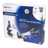 Telescópio - Microscópio Kit Infantil - Vivitar Vivtelmic20