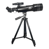 Telescópio Astronômico Greika Refrator Azimutal 40070m 70mm Cor Preto