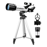 Telescópio Astronômico Refrator 60mm Sv501p+ocular Barlow 2x