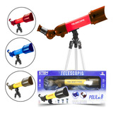 Telescópio Brinquedo Astronômico Foco Ajustável Educativo