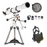 Telescópio Profissional  Lelong Refrator 90080