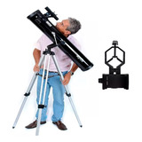 Telescópio Refletor 114mm Cygnus + Adaptador Celular + Ocular Ploss Skylife Marca Especialista Em Produtos Astronômicos